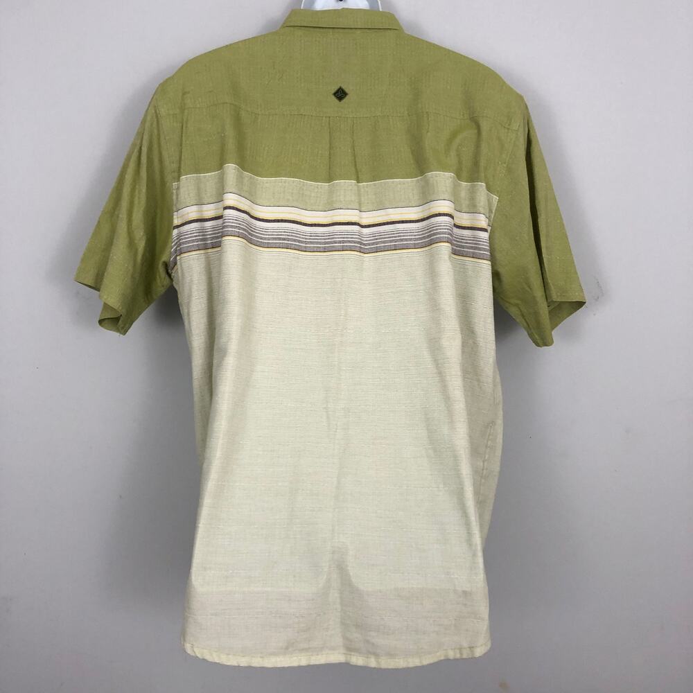 prAna Camino Short Sleeve Mens XL Green Button Down Shirt Gorpcrore Outdoor - Picture 4 of 9